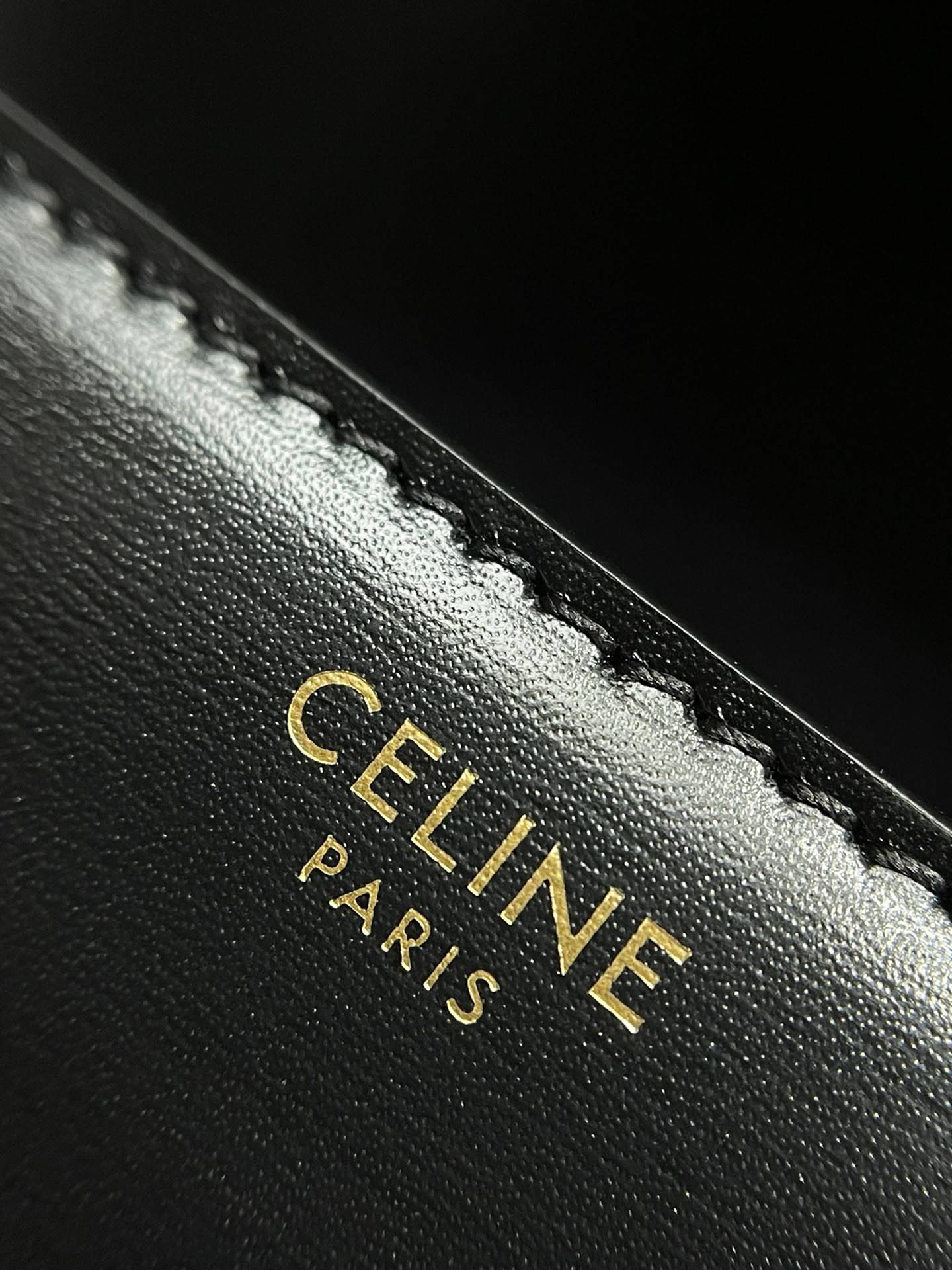 CELINE CLASSIQUE TRIOMPHE BAG IN SHINY CALFSKIN