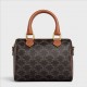 CELINE SMALL BOSTON IN TRIOMPHE CANVAS AND CALFSKIN