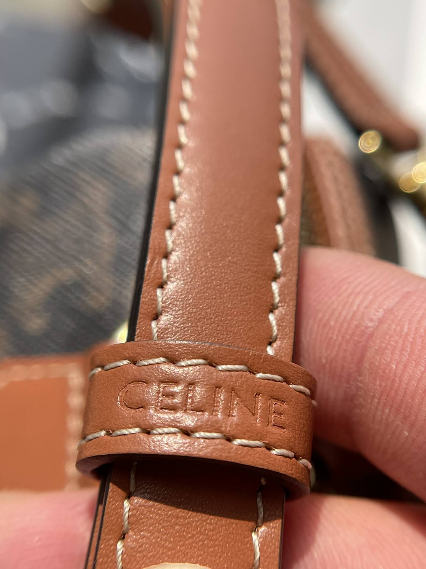 CELINE SMALL BOSTON IN TRIOMPHE CANVAS AND CALFSKIN