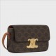 CELINE SHOULDER BAG CLAUDE IN TRIOMPHE CANVAS AND CALFSKIN