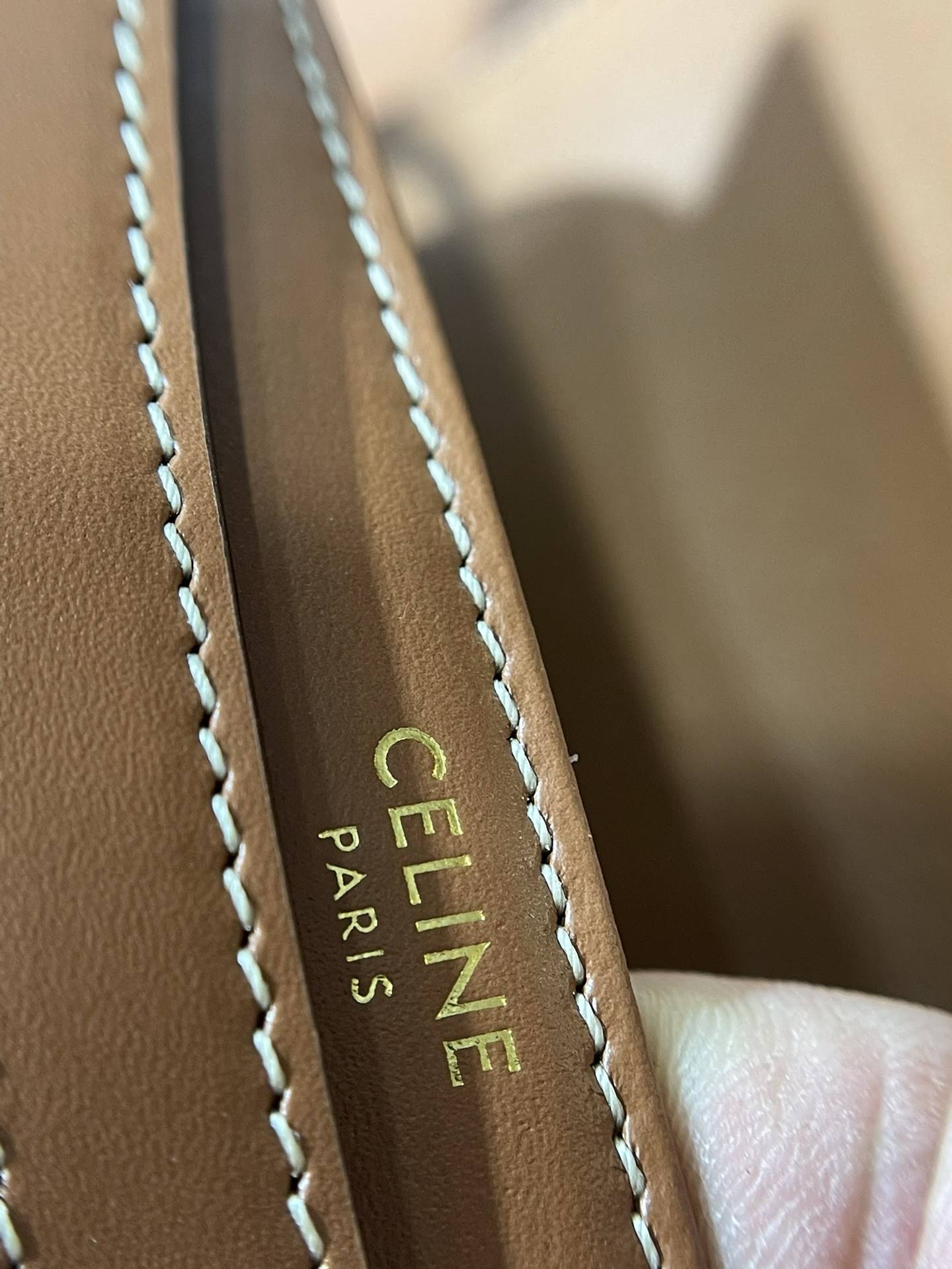 CELINE BESACE CLEA IN TRIOMPHE CANVAS AND CALFSKIN