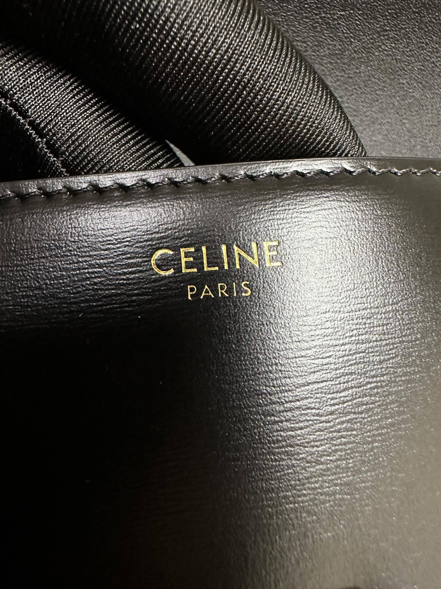 CELINE SHOULDER BAG CLAUDE IN SHINY CALFSKIN