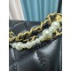 CHANEL 24P Seasonal Mini Flap Bag with Pearl Top Handle Chain AS4385 Black