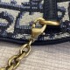 CHRISTIAN DIOR Medium Saddle Pouch with Chain