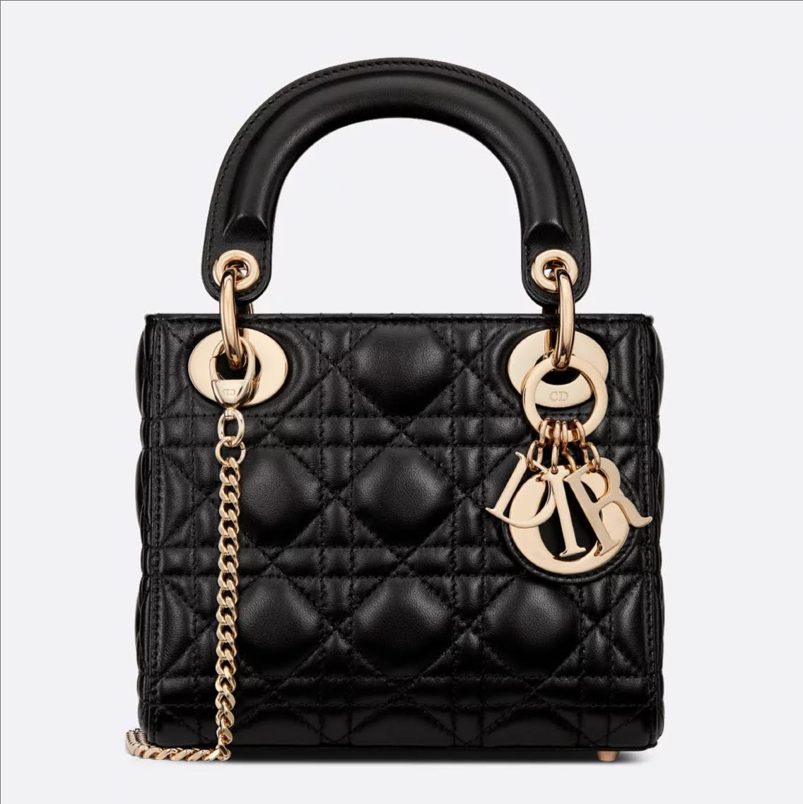 CHRISTIAN DIOR Mini Lady Dior Bag /Black Cannage Lambskin