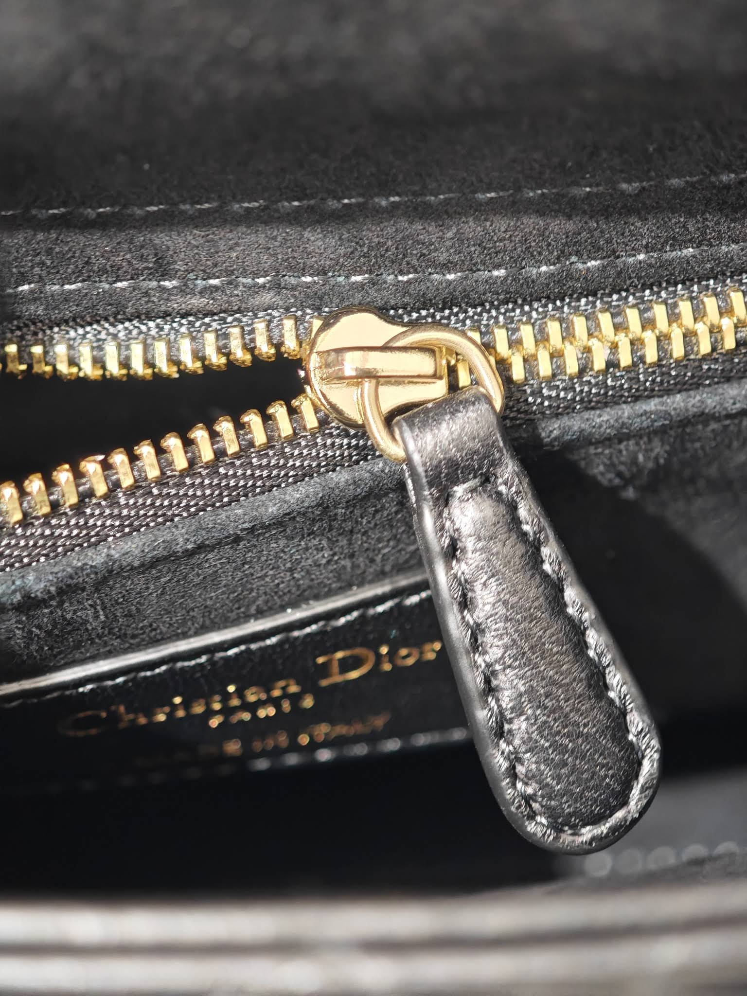 CHRISTIAN DIOR Mini Lady Dior Bag /Black Cannage Lambskin