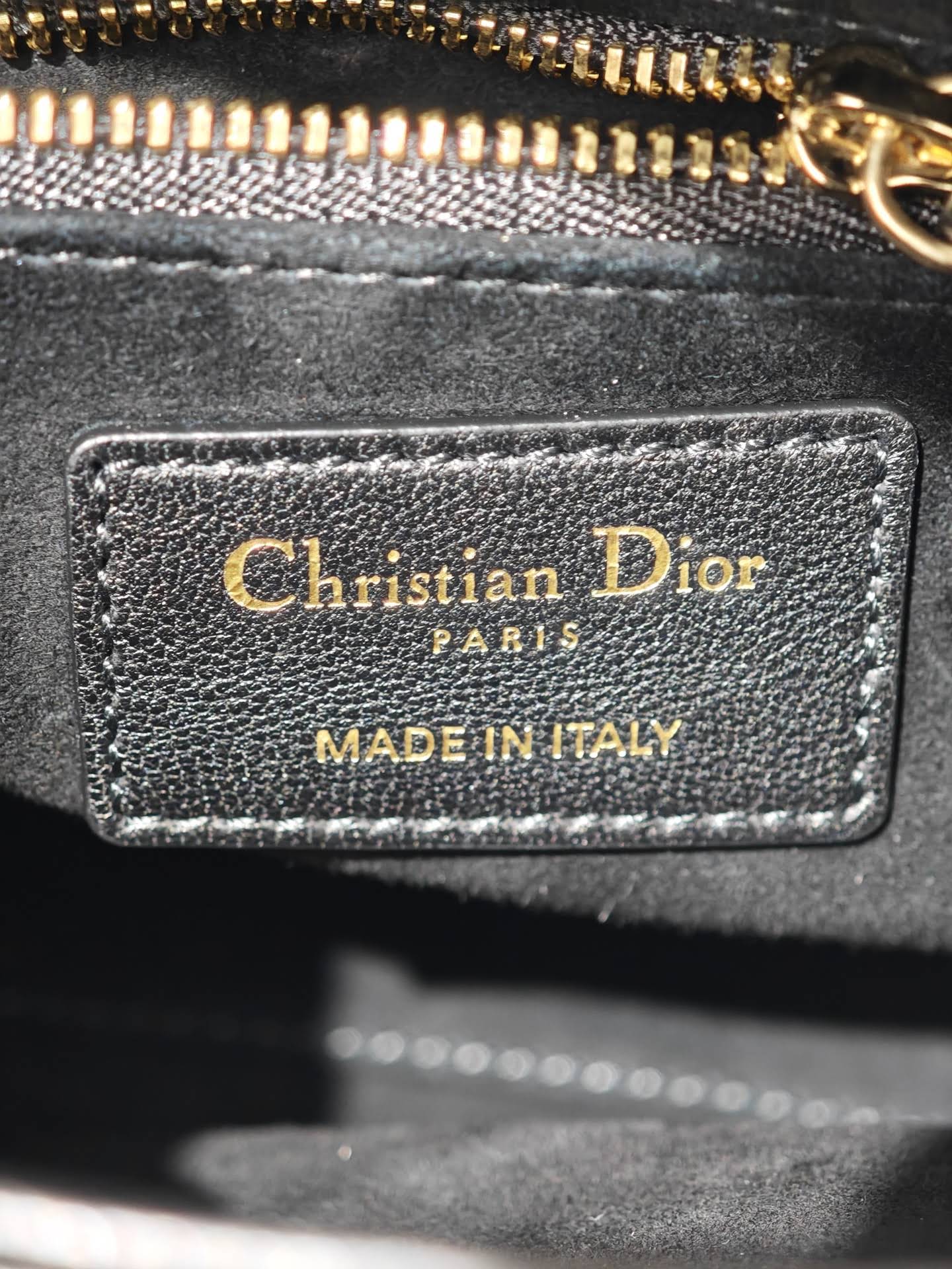 CHRISTIAN DIOR Mini Lady Dior Bag /Black Cannage Lambskin