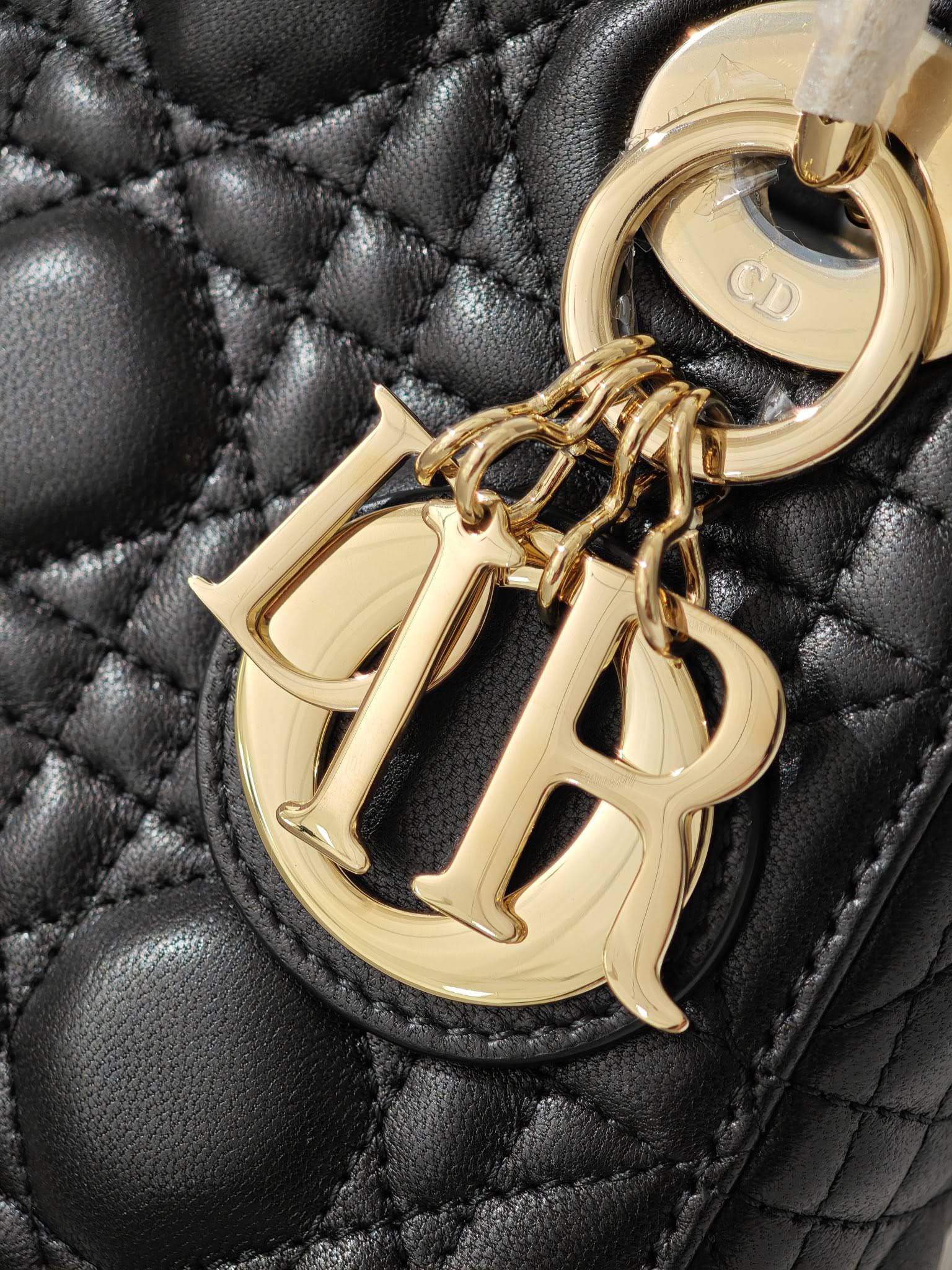 CHRISTIAN DIOR Mini Lady Dior Bag /Black Cannage Lambskin