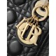 CHRISTIAN DIOR Mini Lady Dior Bag /Black Cannage Lambskin