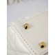 CHRISTIAN DIOR Mini Lady Dior Bag /Latte Cannage Lambskin