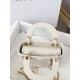 CHRISTIAN DIOR Mini Lady Dior Bag /Latte Cannage Lambskin