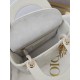 CHRISTIAN DIOR Mini Lady Dior Bag /Latte Cannage Lambskin