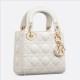 CHRISTIAN DIOR Mini Lady Dior Bag /Latte Cannage Lambskin