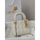 CHRISTIAN DIOR Mini Lady Dior Bag /Latte Cannage Lambskin