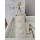 CHRISTIAN DIOR Mini Lady Dior Bag /Latte Cannage Lambskin