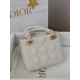 CHRISTIAN DIOR Mini Lady Dior Bag /Latte Cannage Lambskin