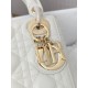 CHRISTIAN DIOR Mini Lady Dior Bag /Latte Cannage Lambskin