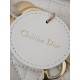 CHRISTIAN DIOR Mini Lady Dior Bag /Latte Cannage Lambskin