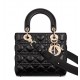 CHRISTIAN DIOR Small Lady Dior Bag /Black Cannage Lambskin