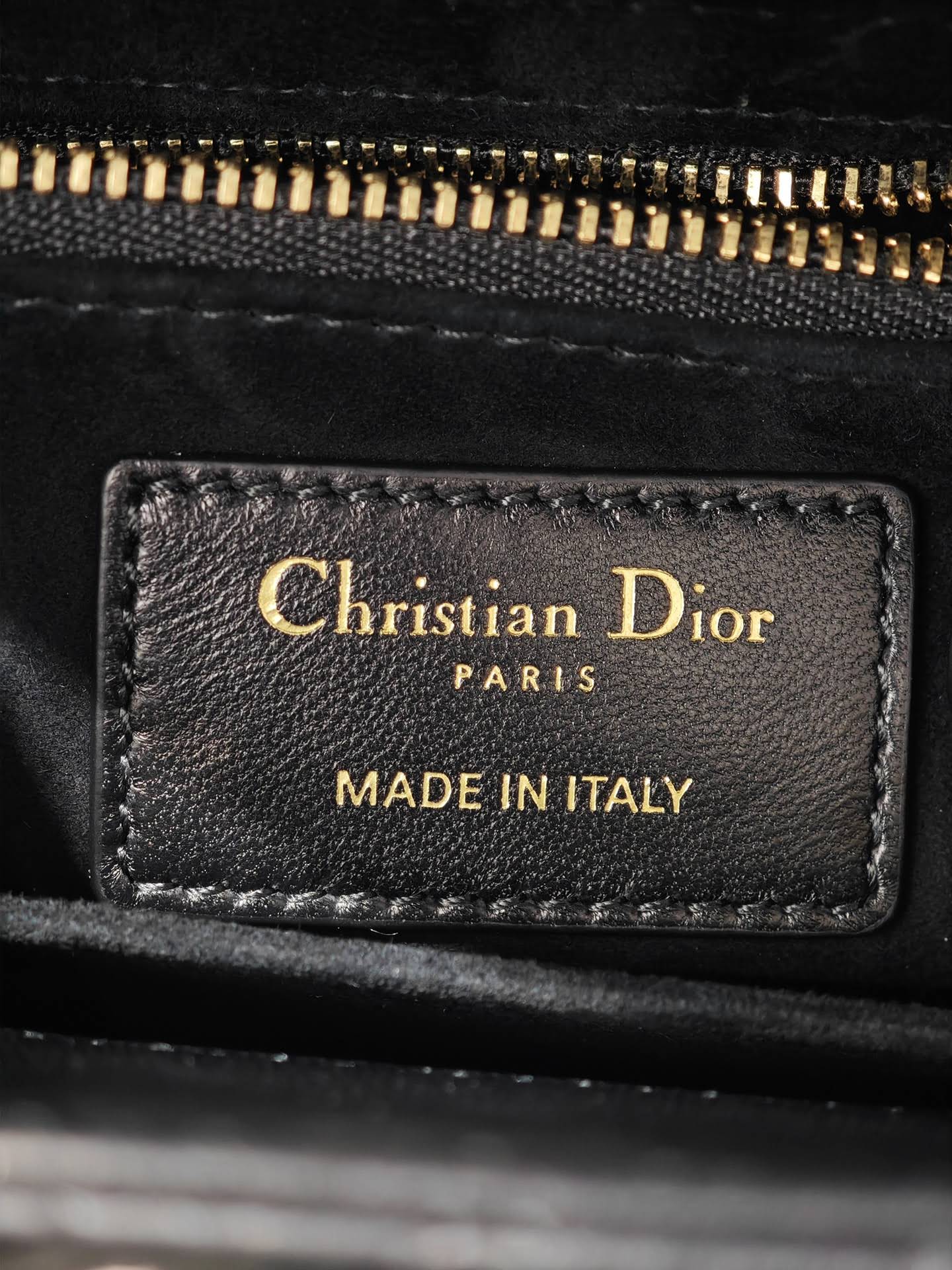 CHRISTIAN DIOR Small Lady Dior Bag /Black Cannage Lambskin