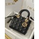 CHRISTIAN DIOR Small Lady Dior Bag /Black Cannage Lambskin