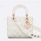 CHRISTIAN DIOR Small Lady Dior Bag /Latte Cannage Lambskin