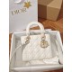 CHRISTIAN DIOR Small Lady Dior Bag /Latte Cannage Lambskin