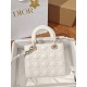 CHRISTIAN DIOR Small Lady Dior Bag /Latte Cannage Lambskin