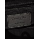 CHRISTIAN DIOR Small Lady Dior Bag /Black Ultramatte Cannage Calfskin