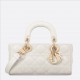 CHRISTIAN DIOR Small Lady D-Joy Bag /Latte Cannage Lambskin