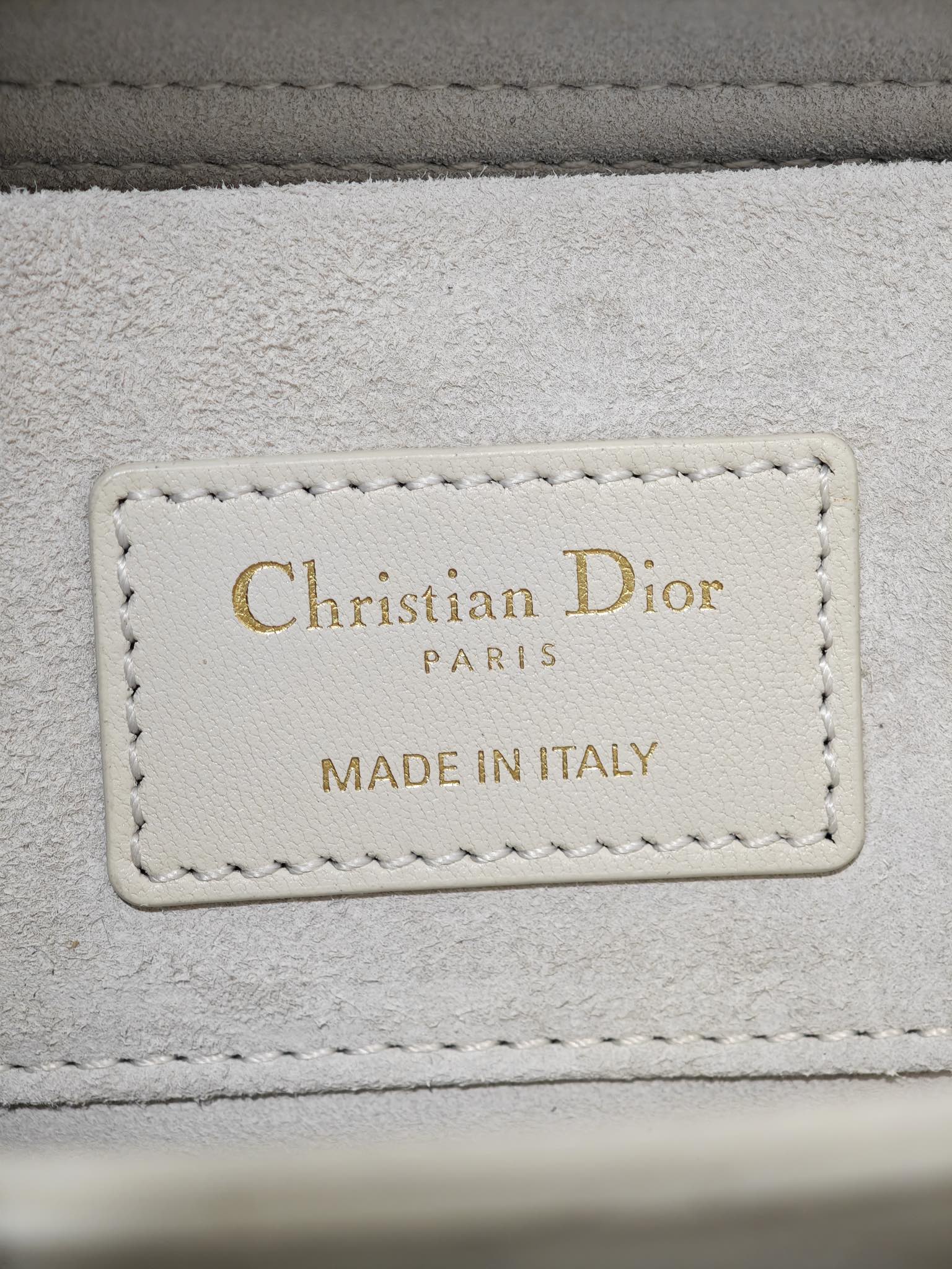 CHRISTIAN DIOR Small Lady D-Joy Bag /Latte Cannage Lambskin