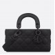 CHRISTIAN DIOR Small Lady D-Joy Bag /Ultramatte Black Cannage Calfskin