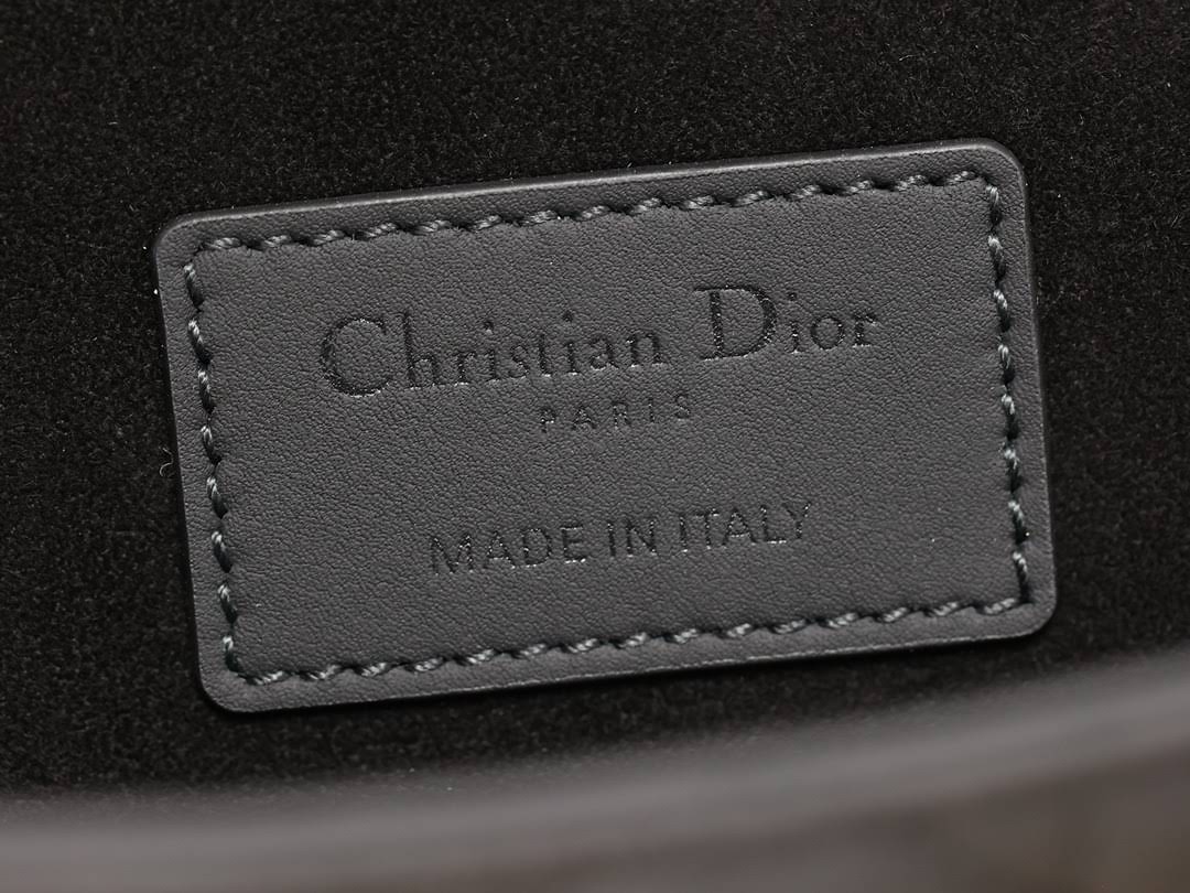 CHRISTIAN DIOR Small Lady D-Joy Bag /Ultramatte Black Cannage Calfskin