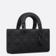 CHRISTIAN DIOR Small Lady D-Joy Bag /Ultramatte Black Cannage Calfskin