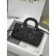 CHRISTIAN DIOR Small Lady D-Joy Bag /Ultramatte Black Cannage Calfskin