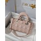 CHRISTIAN DIOR Small Lady D-Joy Bag /Powder Pink Cannage Lambskin