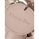 CHRISTIAN DIOR Small Lady D-Joy Bag /Powder Pink Cannage Lambskin