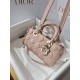 CHRISTIAN DIOR Small Lady D-Joy Bag /Powder Pink Cannage Lambskin