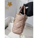 CHRISTIAN DIOR Small Lady D-Joy Bag /Powder Pink Cannage Lambskin