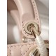 CHRISTIAN DIOR Small Lady D-Joy Bag /Pale Pink Cannage Lambskin