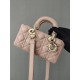 CHRISTIAN DIOR Small Lady D-Joy Bag /Pale Pink Cannage Lambskin