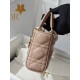 CHRISTIAN DIOR Small Lady D-Joy Bag /Pale Pink Cannage Lambskin