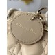 CHRISTIAN DIOR Small Lady D-Joy Bag /Biscuit Cannage Lambskin