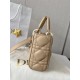 CHRISTIAN DIOR Small Lady D-Joy Bag /Biscuit Cannage Lambskin