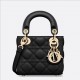 CHRISTIAN DIOR Mini Lady Dior Bag /Black Cannage Lambskin