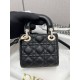 CHRISTIAN DIOR Mini Lady Dior Bag /Black Cannage Lambskin