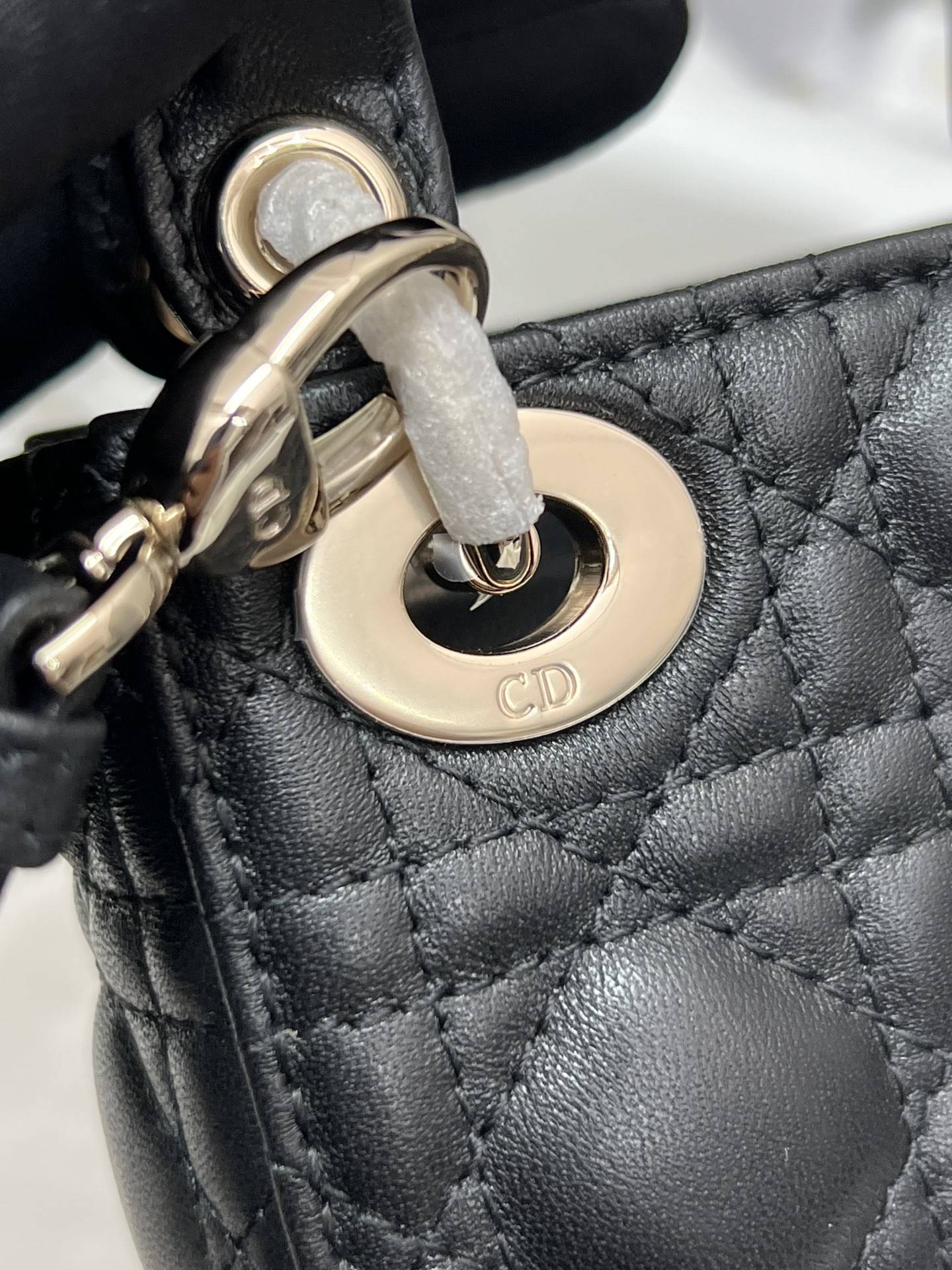 CHRISTIAN DIOR Mini Lady Dior Bag /Black Cannage Lambskin