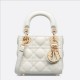 CHRISTIAN DIOR Mini Lady Dior Bag /Latte Cannage Lambskin