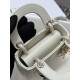 CHRISTIAN DIOR Mini Lady Dior Bag /Latte Cannage Lambskin