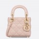 CHRISTIAN DIOR Mini Lady Dior Bag /Powder Pink Cannage Lambskin